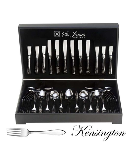 St James - Kensington 112 Piece Cutlery Set In Wooden Canteen
