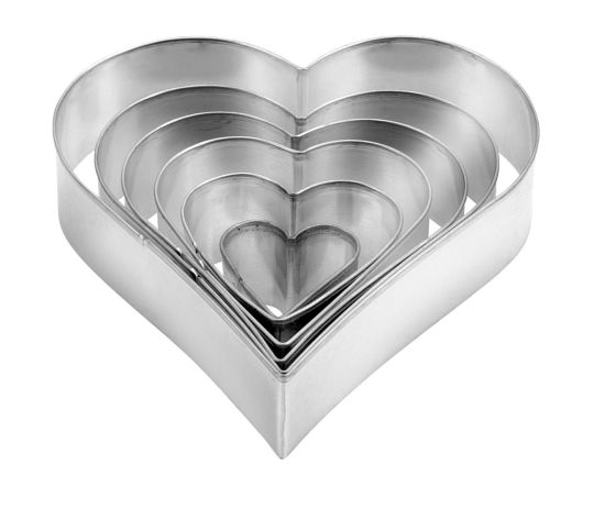 Tescoma - Heart Shaped Cookie Cutters 6 Pieces Delicia