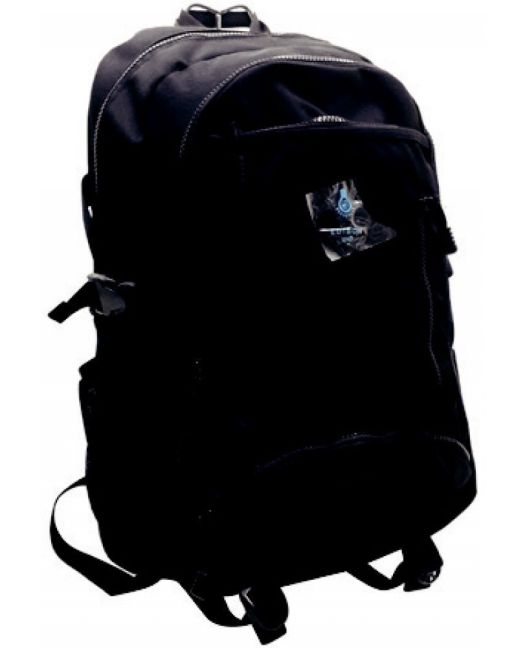 Edison - Large Chunky Zip Backpack (Black)