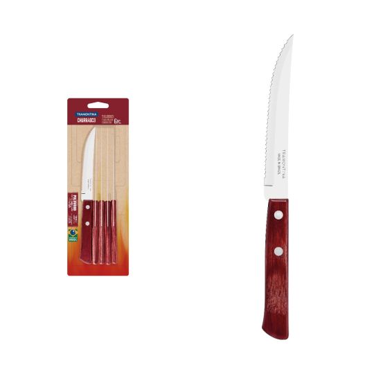 Tramontina - 6pcs Steak Knives Set, Red