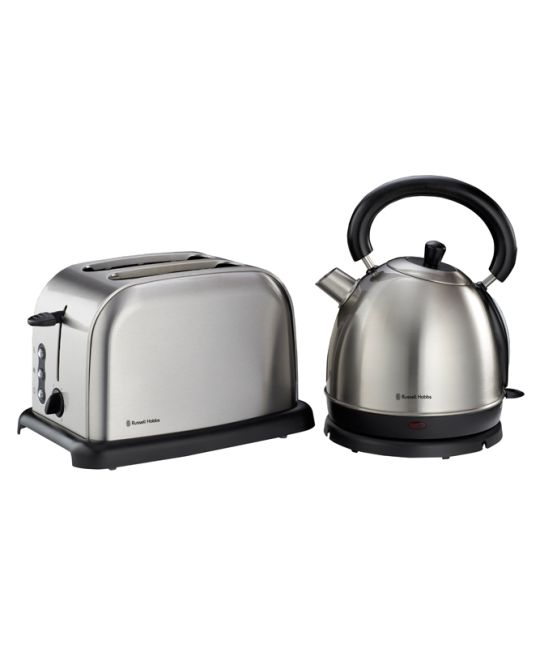 Russell Hobbs - Kettle & Toaster Set (Brushed Stainless Steel)