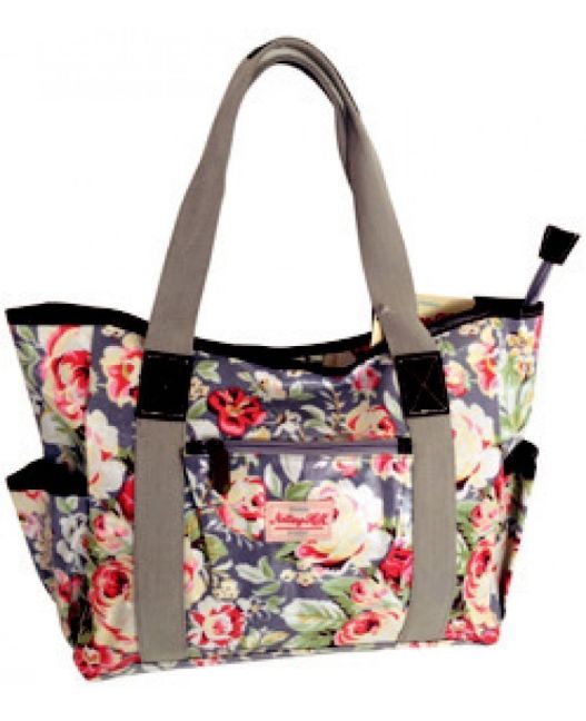 Notting Hill - Large Canvas Handle Handbag (Light Floral)