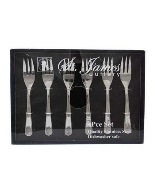 ST. JAMES - Cutlery Oxford 6 Piece Cake fork Set In Gift Box