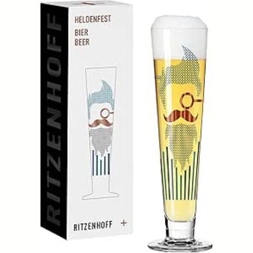 Ritzenhoff - Beer Glass 330 ml - Heldenfest Series, Motif No. 10 - Barber