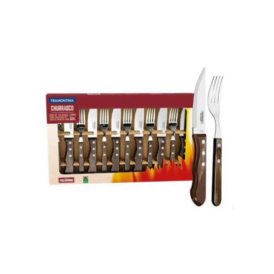 Tramontina - 12pcs Jumbo Knives Braai Set, Brown