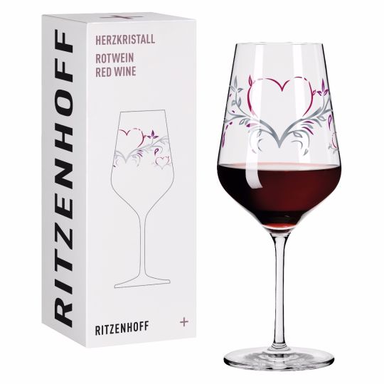 Ritzenhoff - Crystal Heart Red Wine Glass Kurz