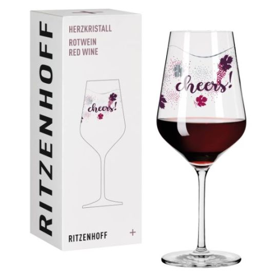 Ritzenhoff - Red Wine Crystal Heart Kuhnertova