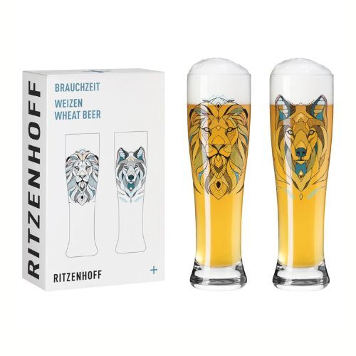 Ritzenhoff - Brauchzeit Weizen Beer Glass 2er #27 #28 A. Preis F25