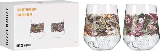 Ritzenhoff -  Maggie Enterrios Shadow Fauna Crystal Glass Set of 2 710 ml (3701002)