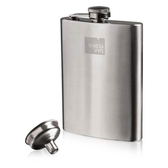 Vacu Vin - Hip Flask & Funnel Stainless Steel 240ml