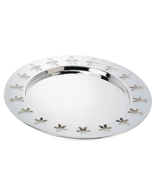 Alessi - Girotondo Round Tray - Silver  40cm