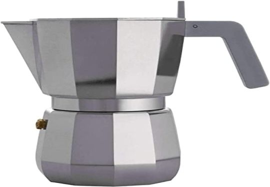 Alessi - Moka Espresso Coffee Maker, 3 Cups, Grey