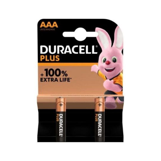 Duracell - Mainline Battery Plus AAA 2 Pk