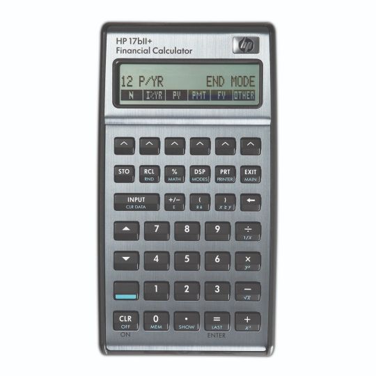 HP - 17Bii Plus Solve Business Calculator (Algebraic or RPN) 