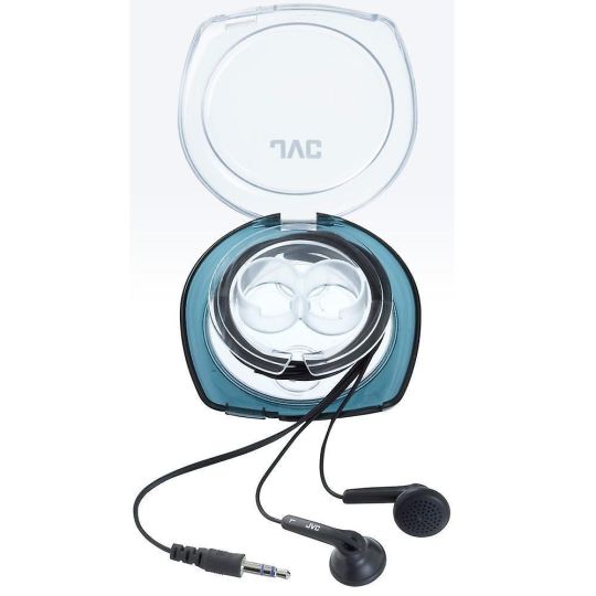 JVC Stereo Headphone with Case (Black and Blue)