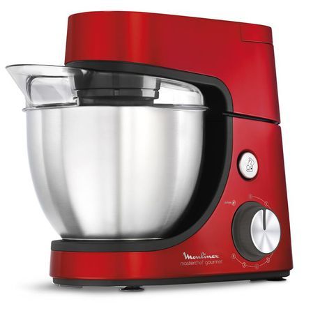 Moulinex - Kitchen Machine Masterchef Gourmet 4,6L Red 1100W