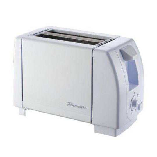 Pineware - 2 Slice Toaster White PET201