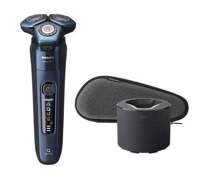 Philips - Wet & Dry 7000PU Electric Shaver Trim/Smartclean