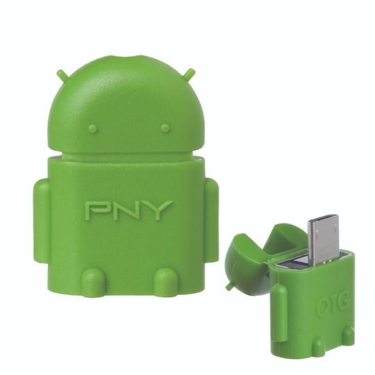 PNY - OTG Adapter For Tablets/Phones To USB (Green)