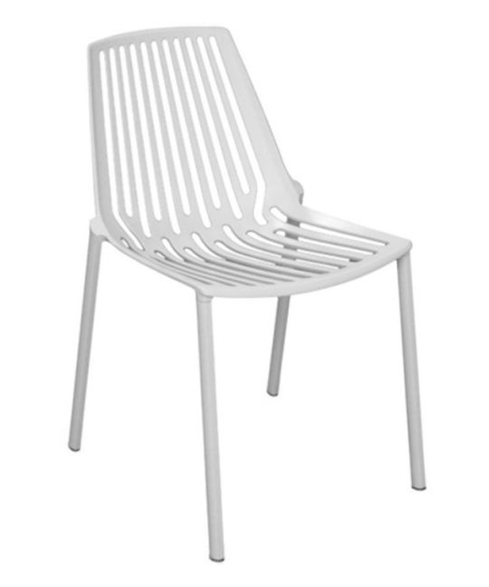 Mad Chair - Horizontal Side Chair - White