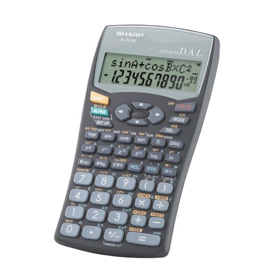 Sharp - EL531 WH-BK Scientific Calculator