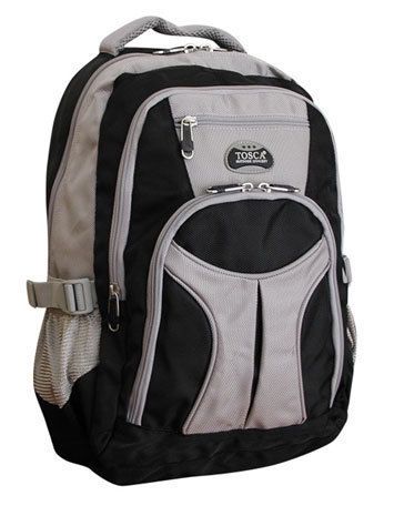 Tosca - Large Boys/Girls Backpack 1680D (Black/Grey)
