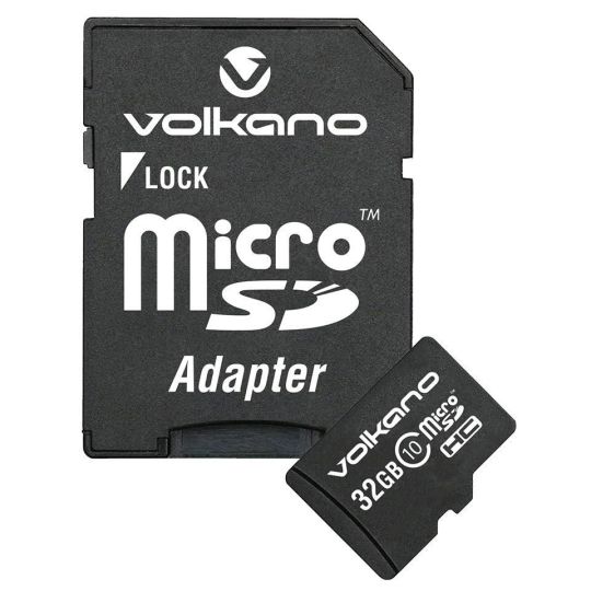Volkano - 8GB Micro Series Micro SD Card With Adaptor