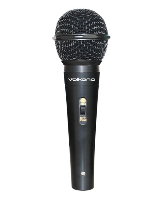 Volkano - Ace series metal wired dynamic vocal microphone black