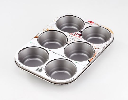 Metalix - Non Stick 6 Cup Muffin Pan
