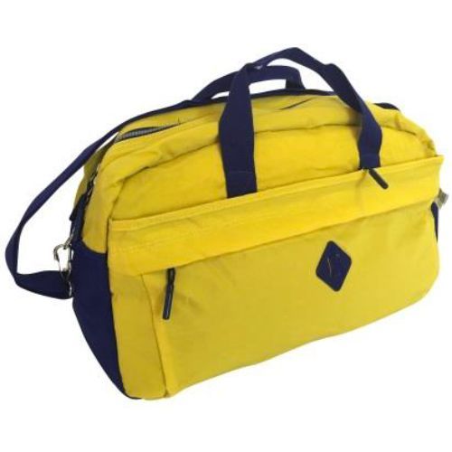 Edison - Sport Crinkle Nylon Medium Sports Bag/Yellow