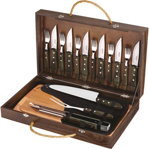 Tramontina - 17pc Barbeque Set In Wooden Case