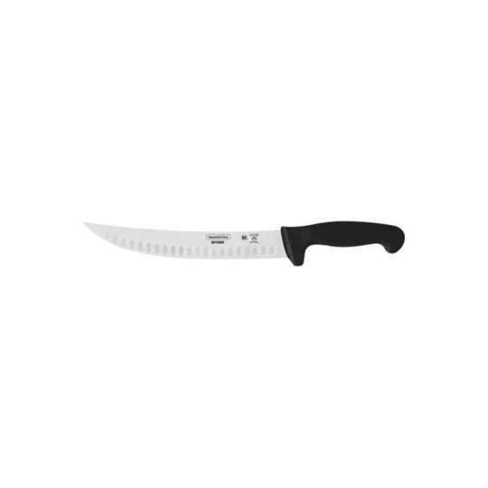 Tramontina - 10″ (25cm) Butcher/Fluted Knife, Black