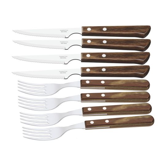 Tramontina - 8pc Cutlery Set Polywood Dishwasher Safe