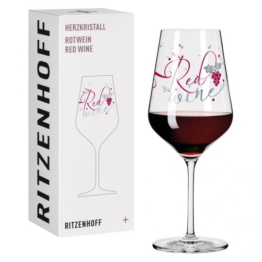 Ritzenhoff - Crystal Heart Red Wine Glass Stockebrand