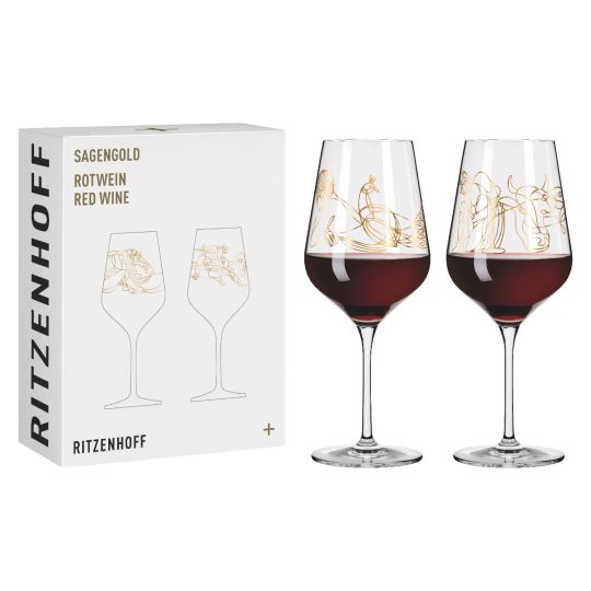 Ritzenhoff  - Sagengold Red Wine Glass 500 ml Set of 2 - No. 1 Series