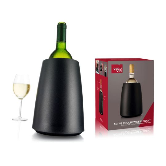 Vacu Vin -  Active Wine Bottle Cooler - Elegant Black