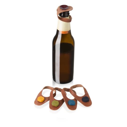 Vacu vin - Beer Bottle Marker & Stopper - Set Of 6