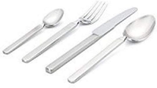 Alessi -  Dry Design Cutlery Set in 18/10 Stainless Steel, 24 Pieces