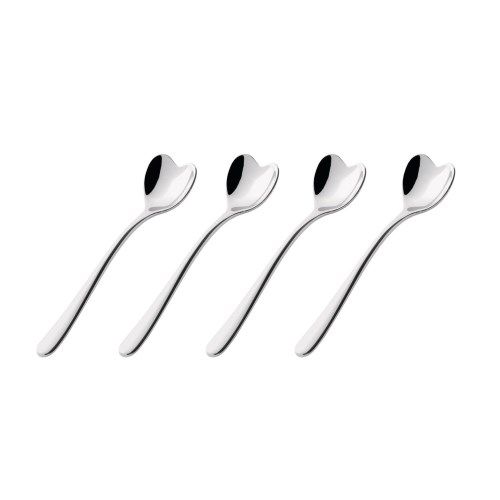 Alessi - Set Of 4 Coffee Spoons - Heart Shaped
