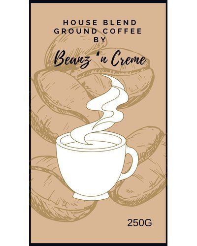Beanz n Crème - House Blend Ground Coffee (250 gram)