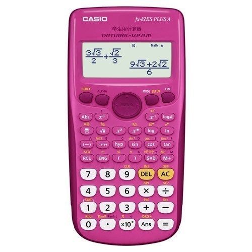Casio - Scientific Calculator FX-82ZA PlusII (Pink)