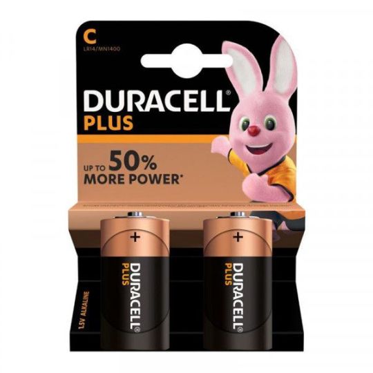 Duracell - Battery Plus C 2 Pack