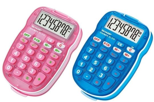 Sharp - S10 Kids Basic Calculator (Pink)