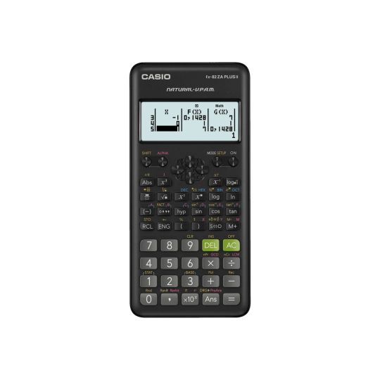 Casio - Scientific Calculator FX-82ZA PlusII (Black)