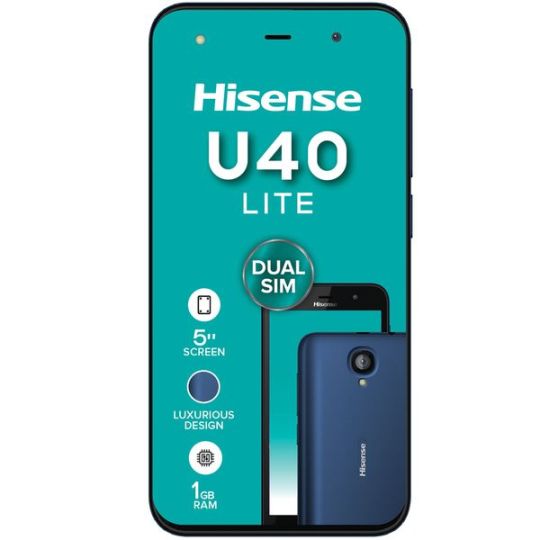 Hisense - Infinity U40 Lite 8GB Dual Sim - Blue