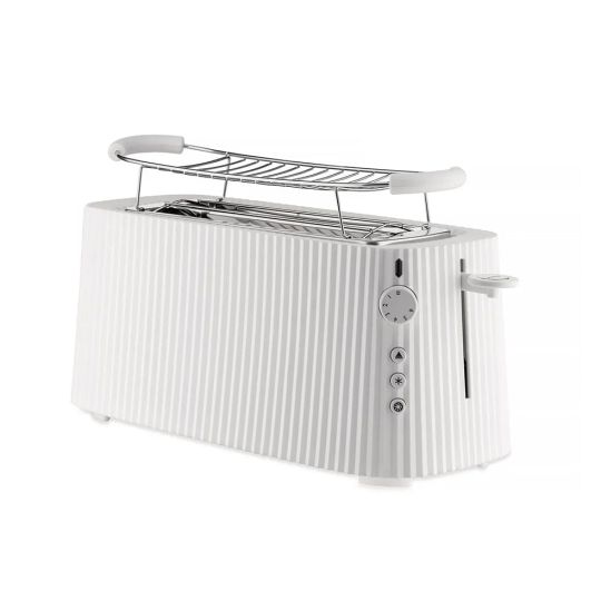 Alessi - Toaster Plisse White Long Double Compartment