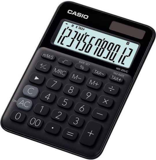 Casio - MS-20UC Desktop Calculator 12 Digit (Black)