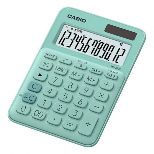 Casio - MS-20UC Desktop Calculator 12 Digit (Green)