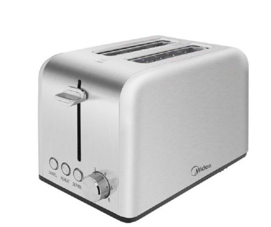  Midea - 2 Slice Toaster With Warming Rack - Stainless Steel