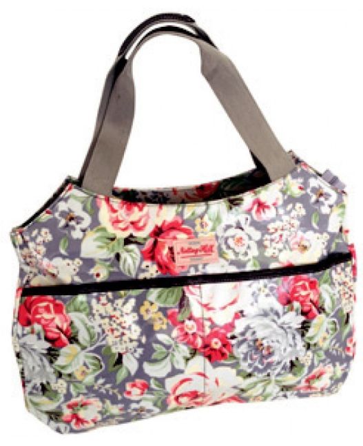 Notting Hill - Side Pocket Handle Handbag (Light Floral)